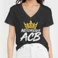 Notorious Acb Crown Amy Coney Barrett Women V-Neck T-Shirt