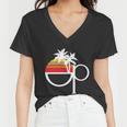 Ocean Pacific 80S Retro Sunset Women V-Neck T-Shirt