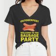 Oktoberfest Welcome To The Sausage Party Women V-Neck T-Shirt