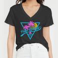 Palm Springs Retro 80S Neon Women V-Neck T-Shirt