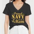 Proud Navy Mom V4 Women V-Neck T-Shirt