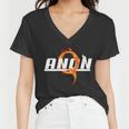 Qanon The Rabbit Storm Fire Logo Women V-Neck T-Shirt