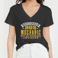 Retired Bus Mechanic Not My Problem Anymore Gift Tshirt Women V-Neck T-Shirt