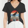 Roaring Into 3Rd Grade Dinosaur Back To School First Day Of School Women V-Neck T-Shirt