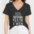 Rock Paper Gun I Win Tshirt Women V-Neck T-Shirt