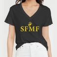 Sfmf Semper Fi Us Marines Tshirt Women V-Neck T-Shirt