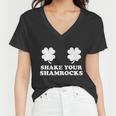 Shake Your Shamrocks St Patricks Day Clover Tshirt Women V-Neck T-Shirt