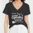 Spooky Auntie Halloween Quote Women V-Neck T-Shirt