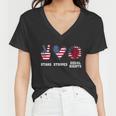 Stars Stripes And Equal Rights 4Th Of July Reproductive Rights Cute Gift V2 Women V-Neck T-Shirt