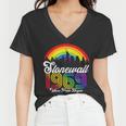 Stonewall 1969 Where Pride Began Lgbt Rainbow Women V-Neck T-Shirt