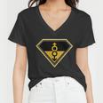 Super Straight Pride Superhero Tshirt Women V-Neck T-Shirt