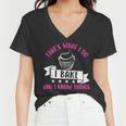 Thats What I Do I Bake And Know Things Funny Baker Gift Women V-Neck T-Shirt