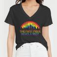 The First Pride Was A Riot Tshirt Women V-Neck T-Shirt