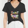 The Sweet One Cute Ice Cream Lovers Funny Birthday Women V-Neck T-Shirt
