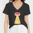 Ufo Donuts Women V-Neck T-Shirt