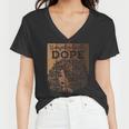 Unapologetically Dope Black Afro Melanin Queen African Pride Women V-Neck T-Shirt
