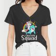 Unicorn Squad Magical Unicorn Riding Narwhal Women V-Neck T-Shirt