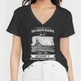 Uss South Dakota Bb Women V-Neck T-Shirt