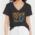 Vintage 1972 Original Parts 50Th Birthday Tshirt V2 Women V-Neck T-Shirt