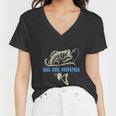 Vintage Fishing Reel Cool Godfather Funny Fish Women V-Neck T-Shirt