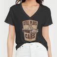Vintage Retro Still Plays With Cars Tshirt Women V-Neck T-Shirt