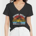 Vintage Spring Break HonoluluHawaii Summer Women V-Neck T-Shirt