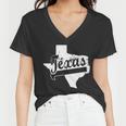 Vintage Texas State Logo Women V-Neck T-Shirt