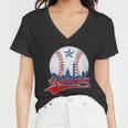 Washington Baseball Vintage Style Fan Women V-Neck T-Shirt