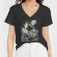 Wolf Wilderness Tshirt Women V-Neck T-Shirt