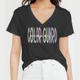 Womens Color Guard Mama Life Color Guard Mom Women V-Neck T-Shirt
