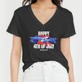 World Of Tanks Mvy For The 4Th Of July Women V-Neck T-Shirt