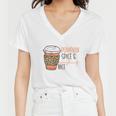 Coffee Pumpkin Spice And Everything Nice Fall Things Women V-Neck T-Shirt