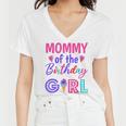 Mommy Of The Birthday Girl Mom Ice Cream First Birthday Women V-Neck T-Shirt