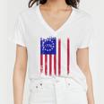 Ultra Maga Betsy Ross Usa Flag Trump 2024 Anti Biden Women V-Neck T-Shirt