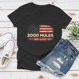 2000 Mules Pro Trump 2024 Tshirt V2 Women V-Neck T-Shirt