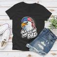 American Bald Eagle Mullet 4Th Of July All American Dad Gift Women V-Neck T-Shirt