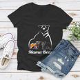 Autism Awareness Mama Bear Women V-Neck T-Shirt