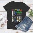 Autism Dad Tshirt Women V-Neck T-Shirt