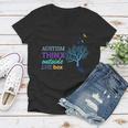 Autism Think Outside The Box Tshirt Women V-Neck T-Shirt