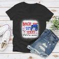 Back Up Terry Put It In Reverse 4Th Of July American Flag Women V-Neck T-Shirt