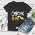 Beekeeper Queen Bee Cute Bees Honey Lover Queen Bee Gift Women V-Neck T-Shirt