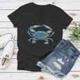 Blue Crab 3D Tshirt Women V-Neck T-Shirt