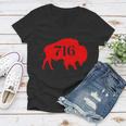 Buffalo 716 New York Football Tshirt Women V-Neck T-Shirt