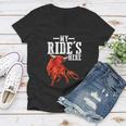 Bull Riding Pbr Rodeo Bull Riders For Western Ranch Cowboys Women V-Neck T-Shirt