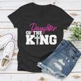 Christian Faith - Daughter Of The King Tshirt Women V-Neck T-Shirt