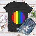 Circle Lgbt Gay Pride Lesbian Bisexual Ally Quote Women V-Neck T-Shirt