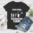 Cock Block Distraction Team Tshirt Women V-Neck T-Shirt