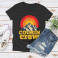 Cousin Crew Kids Matching Camping Group Cousin Squad Women V-Neck T-Shirt