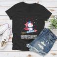 Current Mood Cue The Sparklers 4Th Of July Women V-Neck T-Shirt