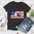 Donald Trump Eagle Betsy Ross Flag Tshirt Women V-Neck T-Shirt